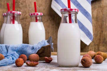 White drink made from lychee