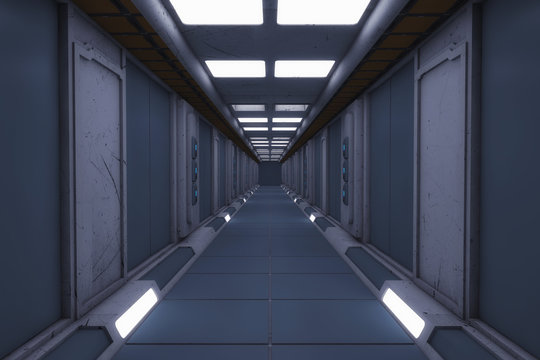 Futuristic Space Interior