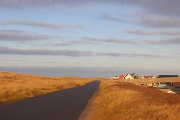 Sonnenuntergang in den Dünen