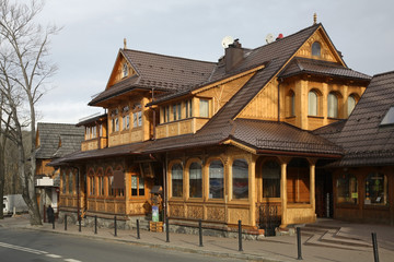 Krupowki street in Zakopane. Poland