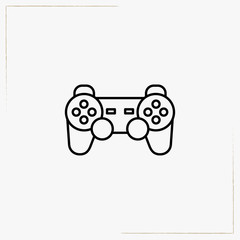 joystick line icon