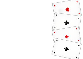 Playing cards that are called Piqued. With these cards, different card games can be played.