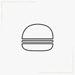 burger line icon