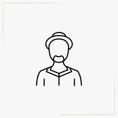 sailor avatar line icon