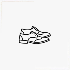 shoes line icon