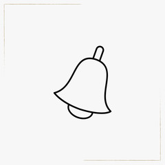 bell line icon