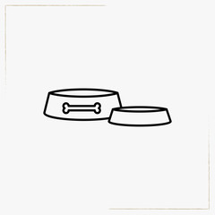bowl for feed line icon