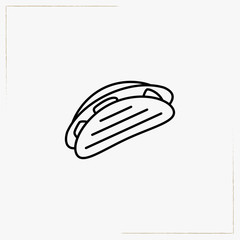 sandwich line icon