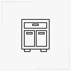 furniture line icon