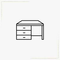 desk line icon