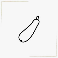 Obraz premium zucchini line icon