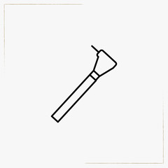 dentist tools line icon
