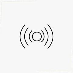 wireless connection line icon