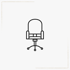 office chair line icon