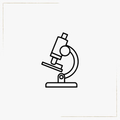 microscope line icon