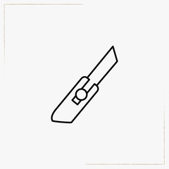 cutter line icon
