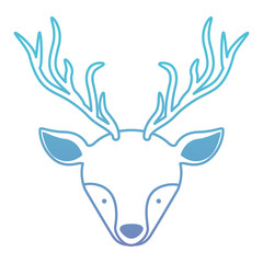 beautiful reindeer woodland character vector illustration design