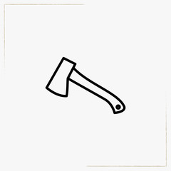 hatchet line icon