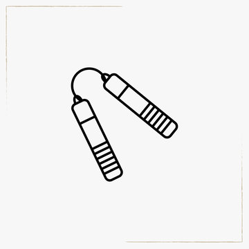 recommend clip art: nun chuck line icon