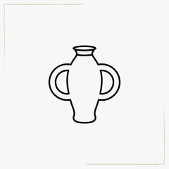 crockery line icon