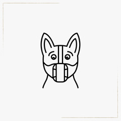 muzzle line icon