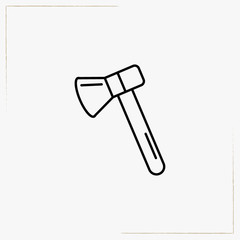 hatchet line icon