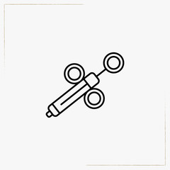 syringe line icon