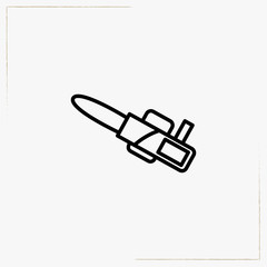 electric saw line icon