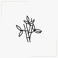 tree branch line icon