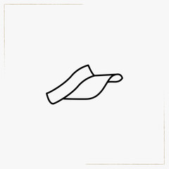 golf hat line icon