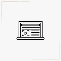 notebook line icon