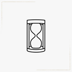 sand watches line icon
