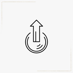 outgoing file line icon