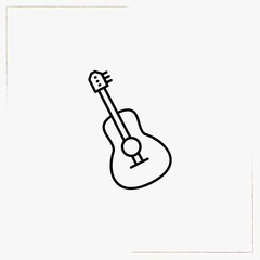 guitar line icon