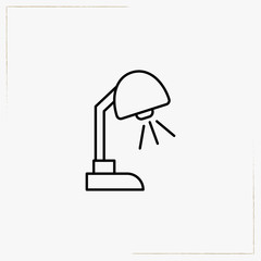 Fototapeta premium table light line icon