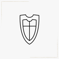 shield line icon