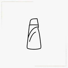 household chemicals line icon