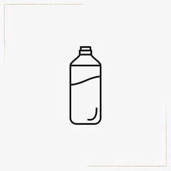 household chemicals line icon