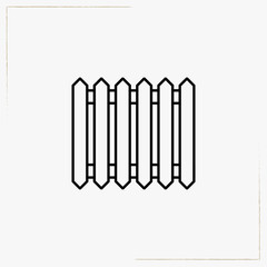 fence line icon