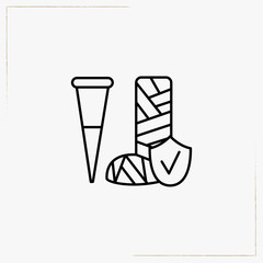 accident insurance line icon