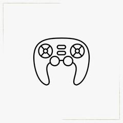 joystick line icon