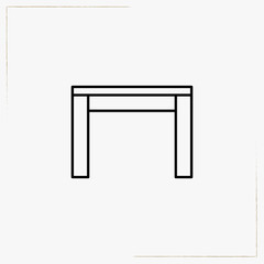 stool line icon