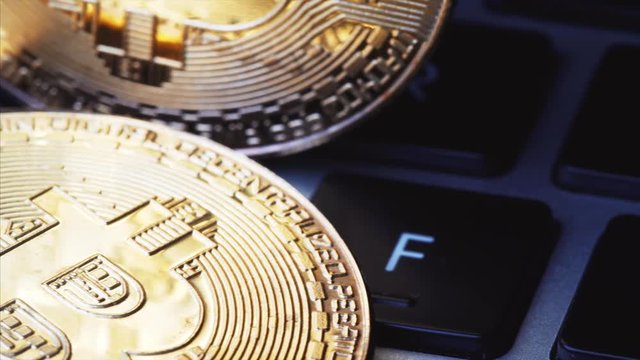 Crypto currency Gold Bitcoin - BTC - Bit Coin.