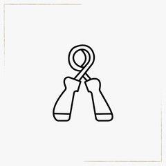 hand expander line icon