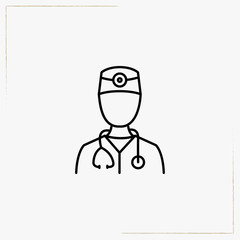 doctor line icon