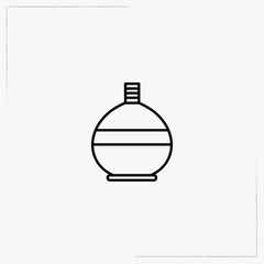 water flask line icon