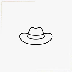hat line icon