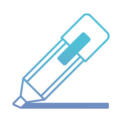 highlighter pen isolated icon vector illustration design