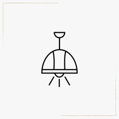 lamp line icon