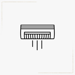 air conditioner line icon